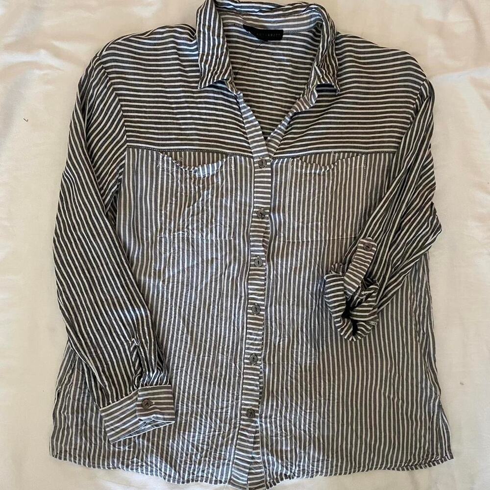 Jane and delancey striped button up